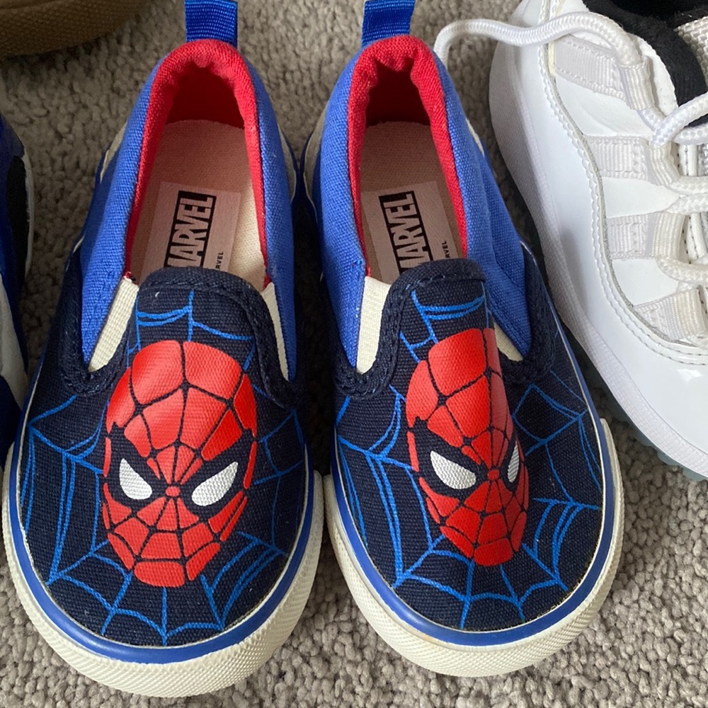 Marvel Spider man slides.Gently worn